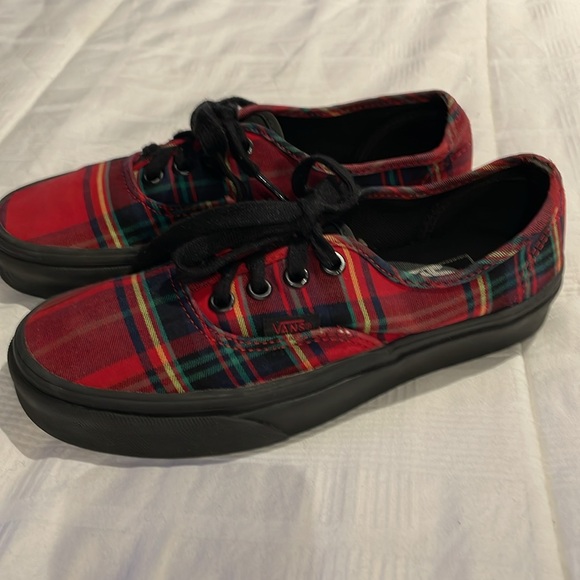 Vans Women’s Plaid Low Top Shies Size 5 - Picture 4 of 6